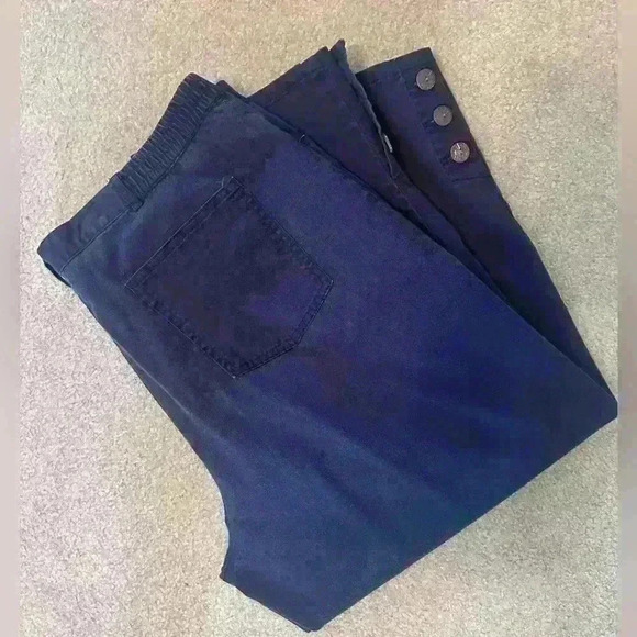 Ruby Rd. Navy Cropped Pants Size 18 - Picture 1 of 5
